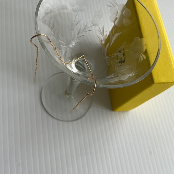 Banana Republic Gold Plated Threader Earrings - Picture 2 of 4